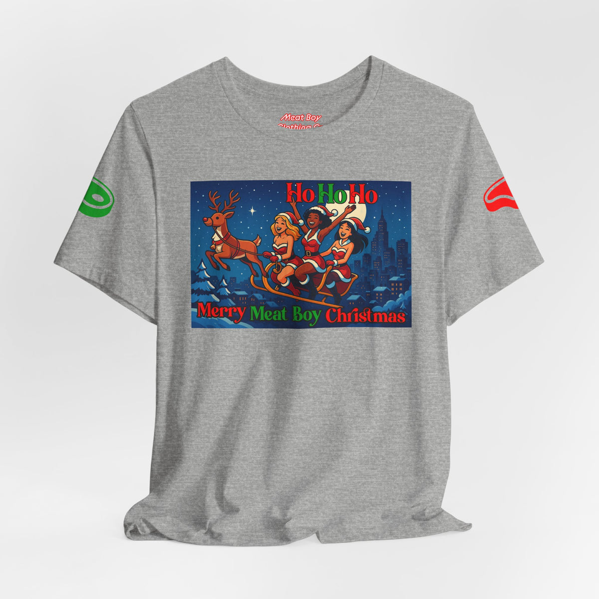 HoHoHo Meat Boy Christmas Tee