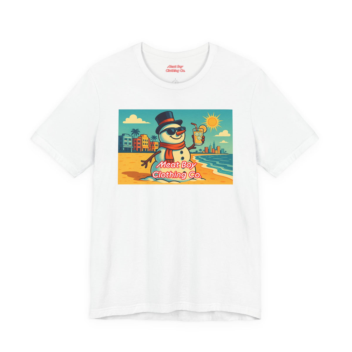 South Beach Snowman Tee
