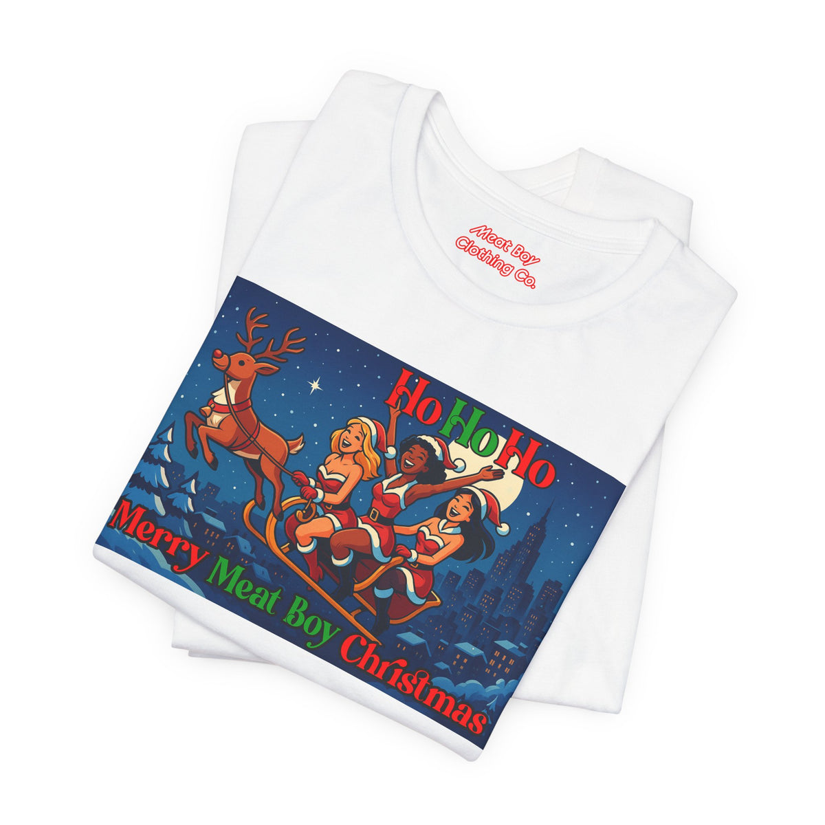 HoHoHo Meat Boy Christmas Tee