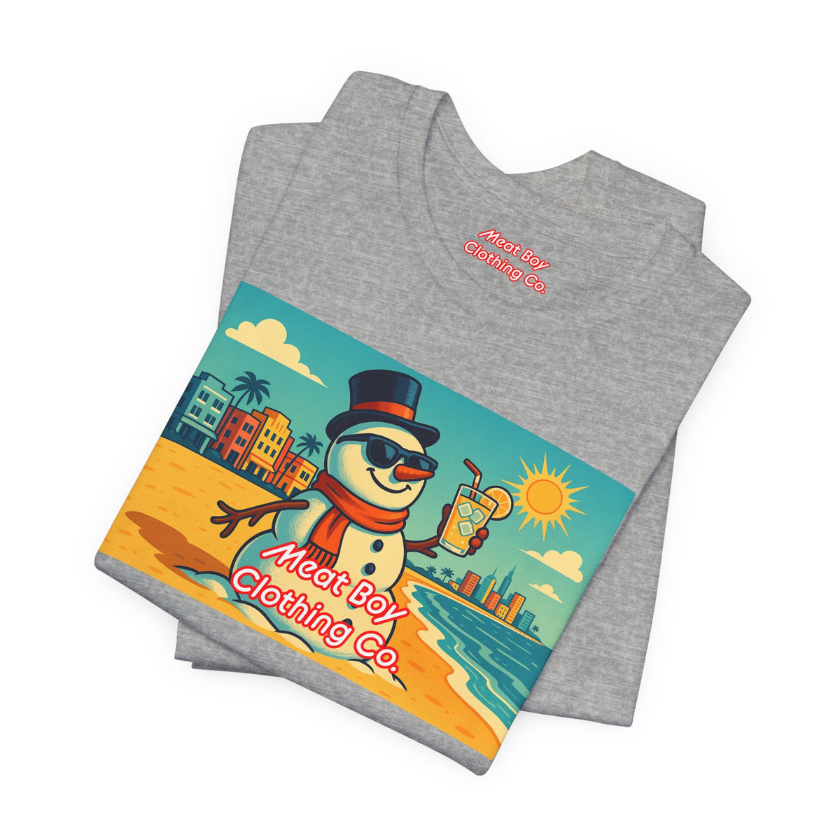 South Beach Snowman Tee