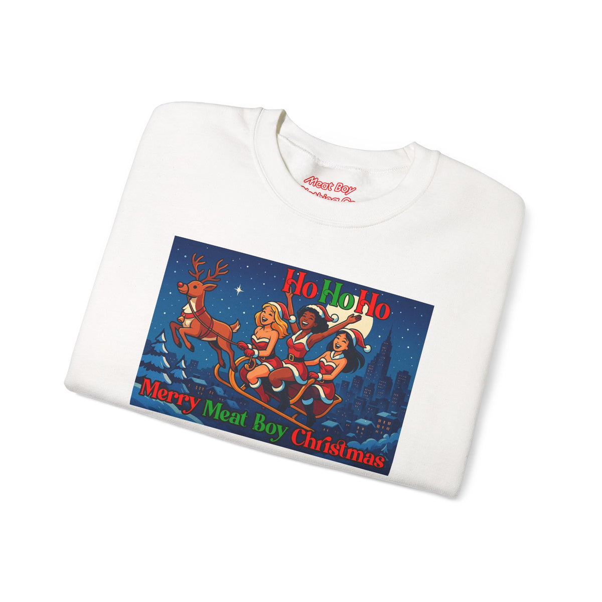 HoHoHo Meat Boy Christmas Sweatshirt