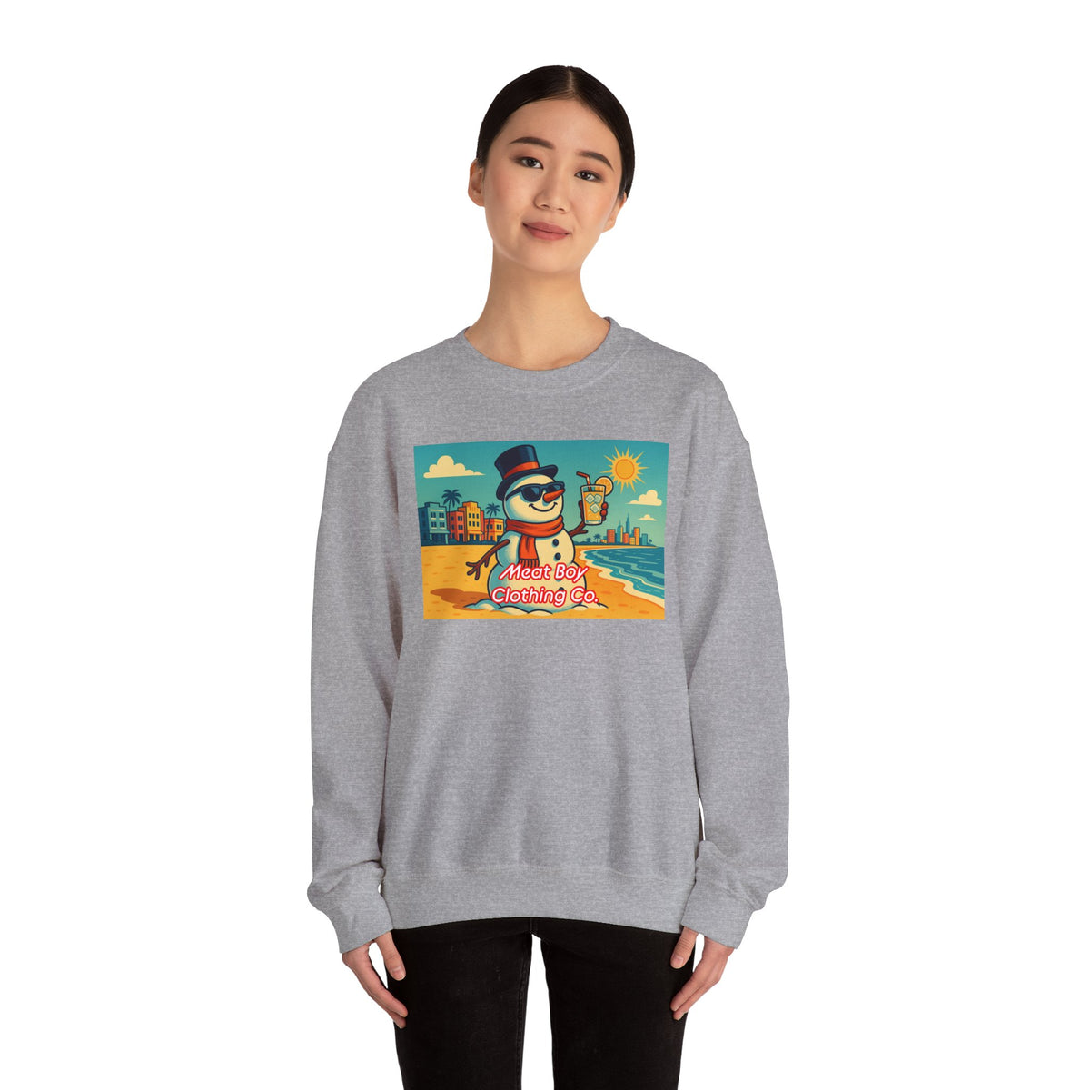 South Beach Snowman Sweatshirt