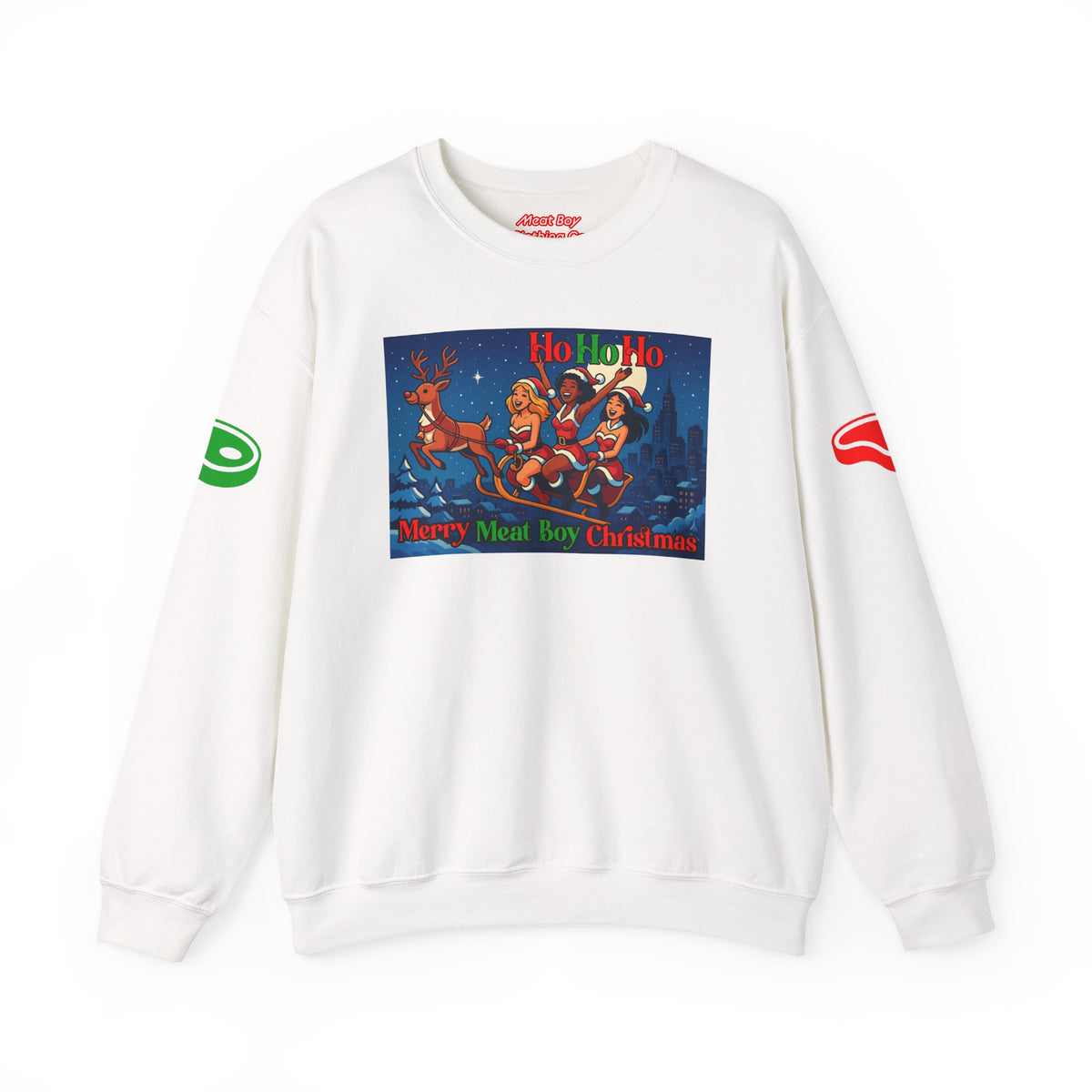 HoHoHo Meat Boy Christmas Sweatshirt