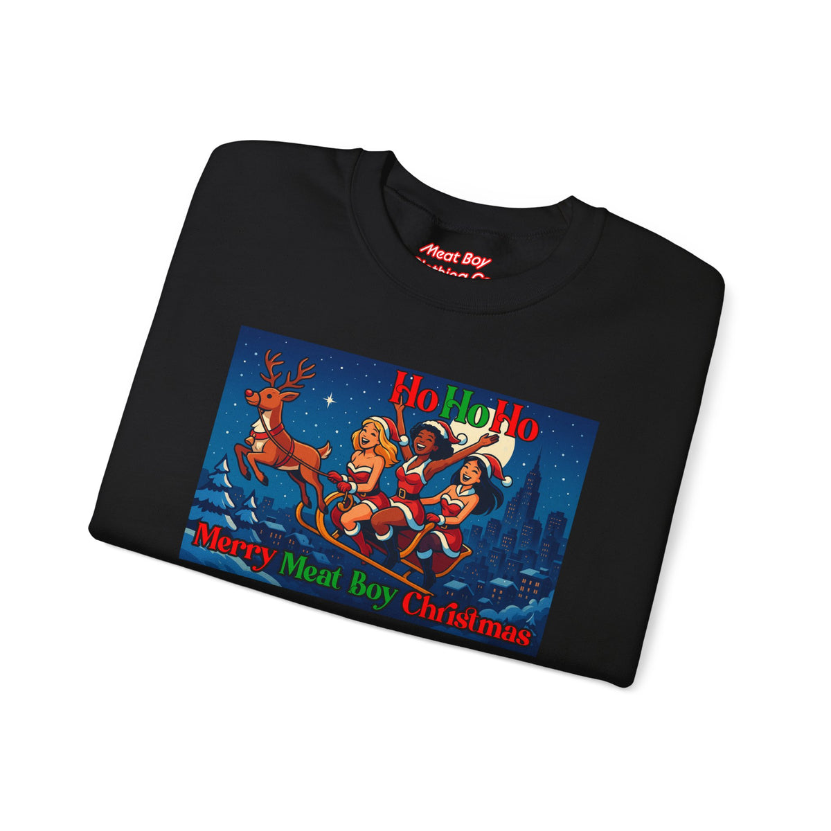 HoHoHo Meat Boy Christmas Sweatshirt