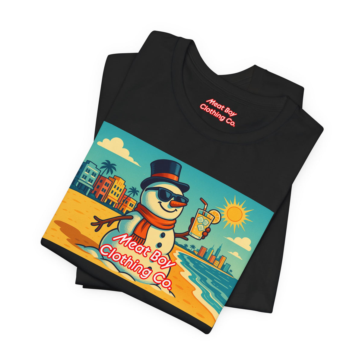 South Beach Snowman Tee