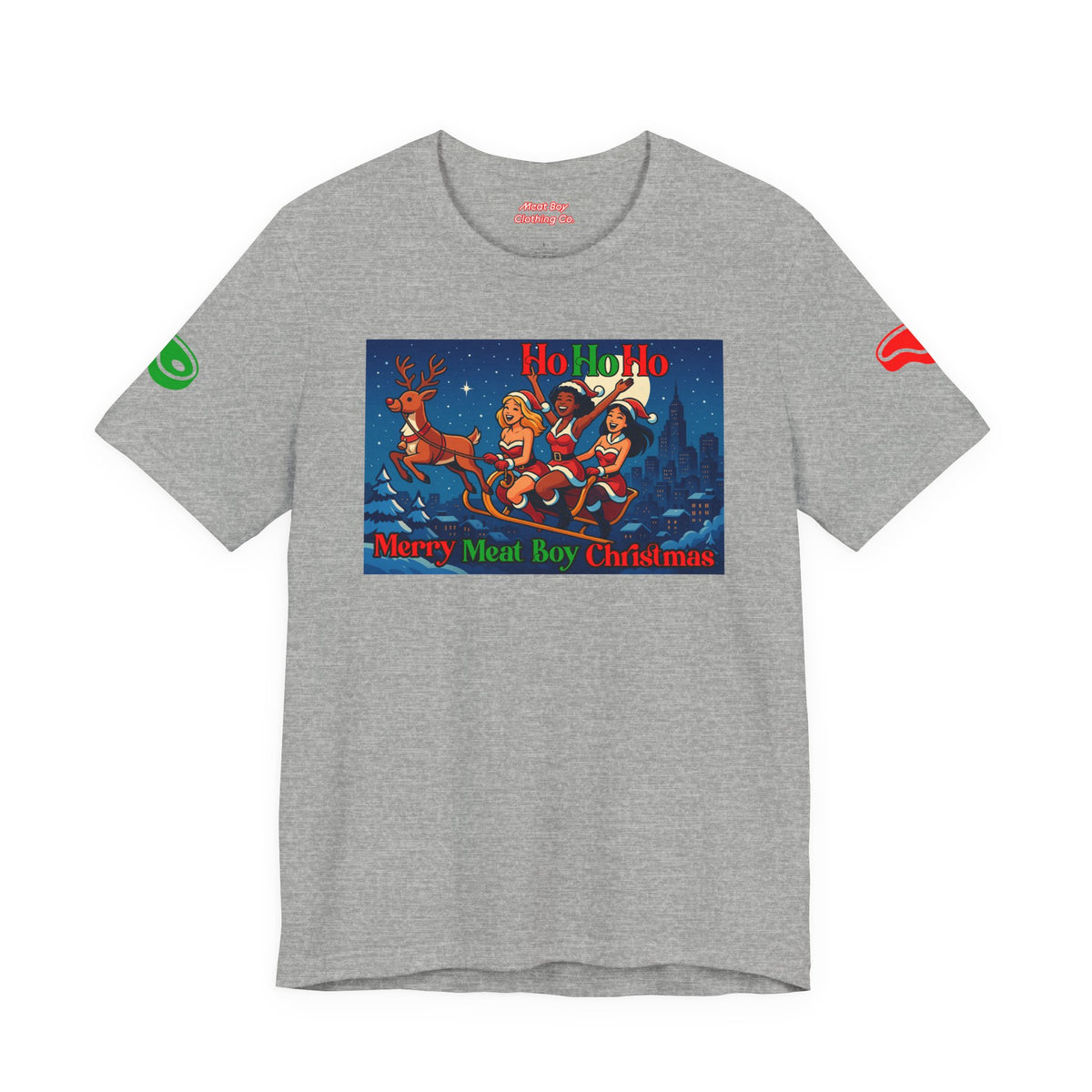 HoHoHo Meat Boy Christmas Tee
