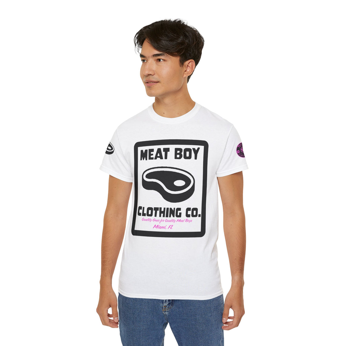 Meat Boy Badge T-shirt