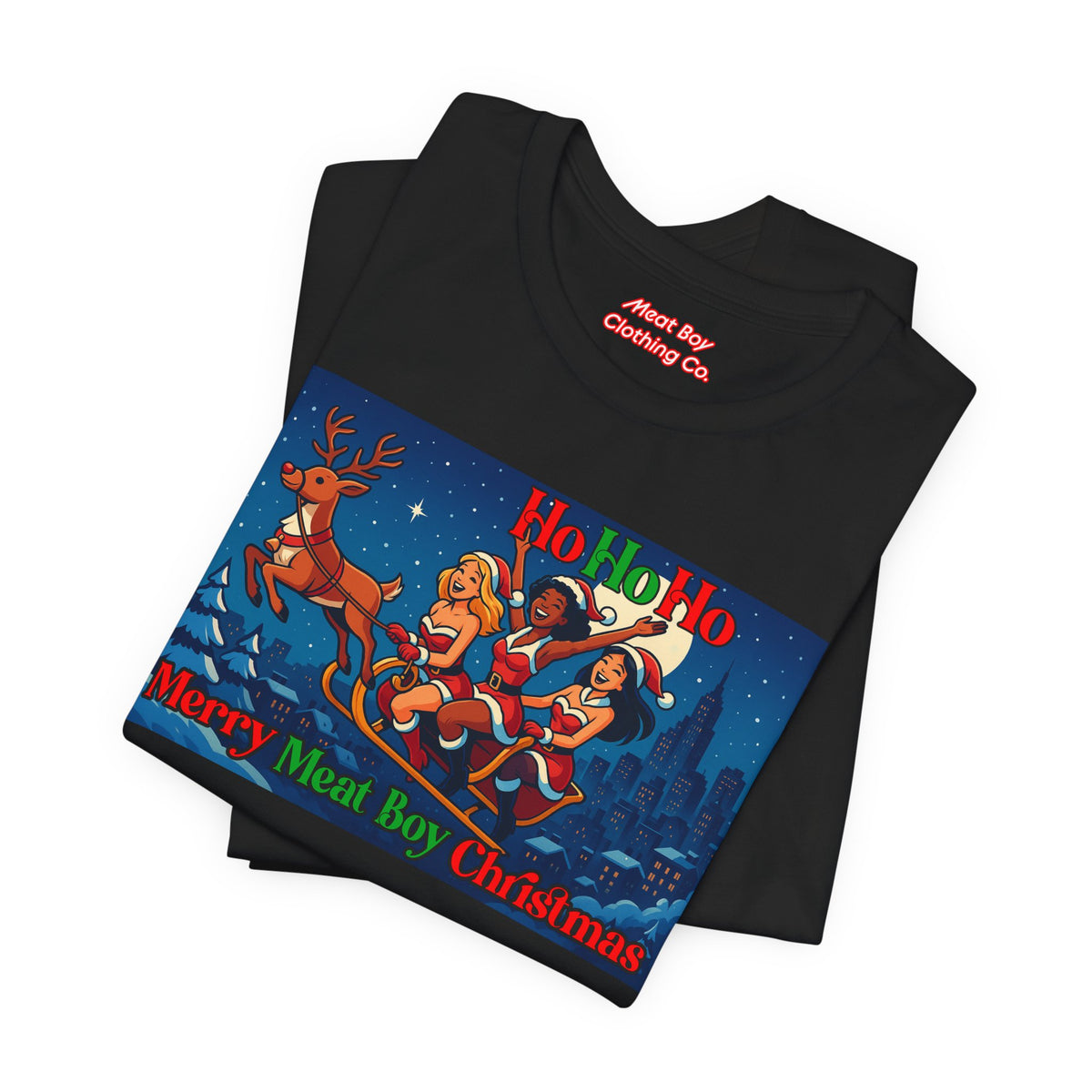 HoHoHo Meat Boy Christmas Tee
