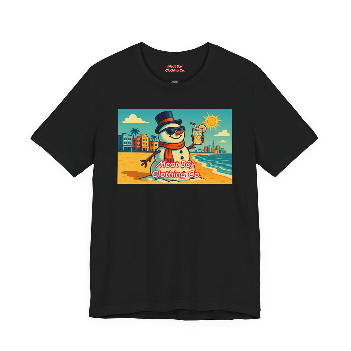 South Beach Snowman Tee