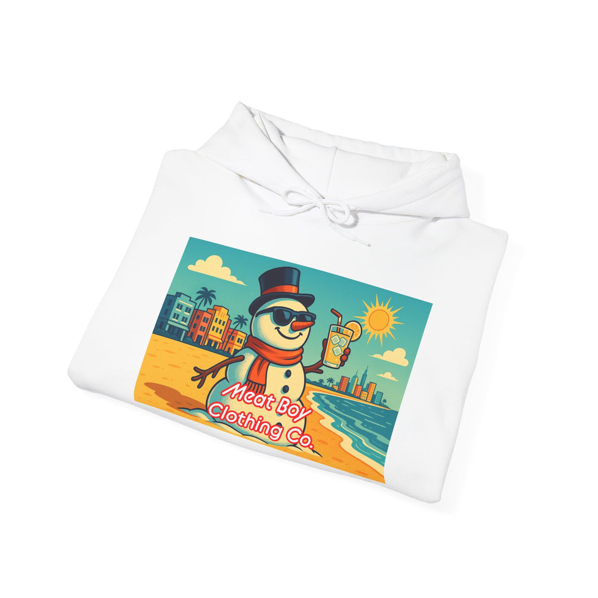 South Beach Snowman Hoodie