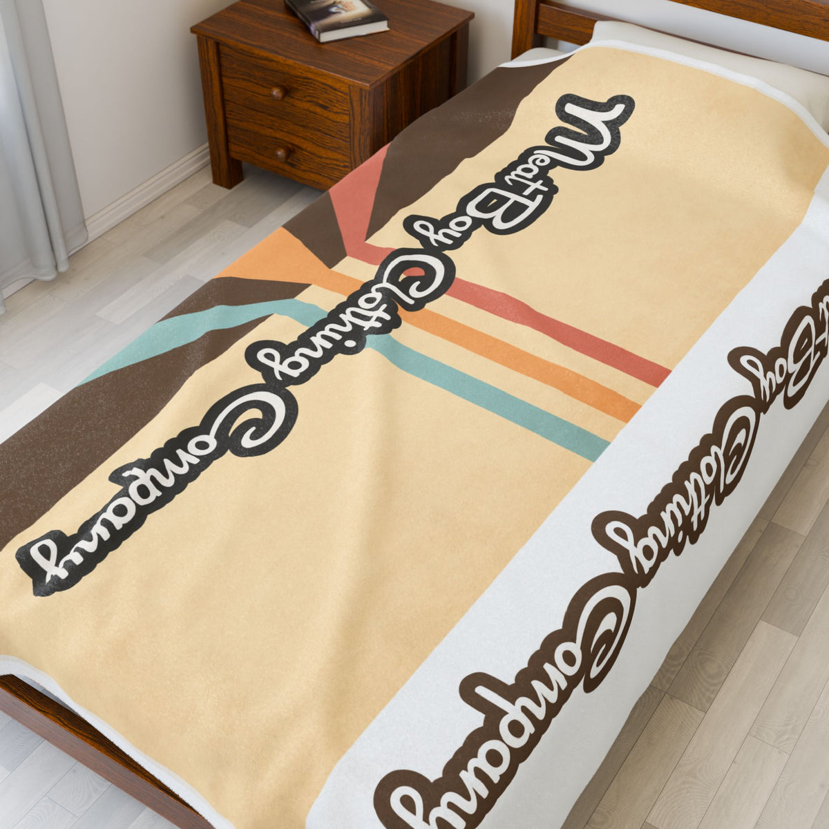 Retro Meat Boy Velveteen Plush Blanket