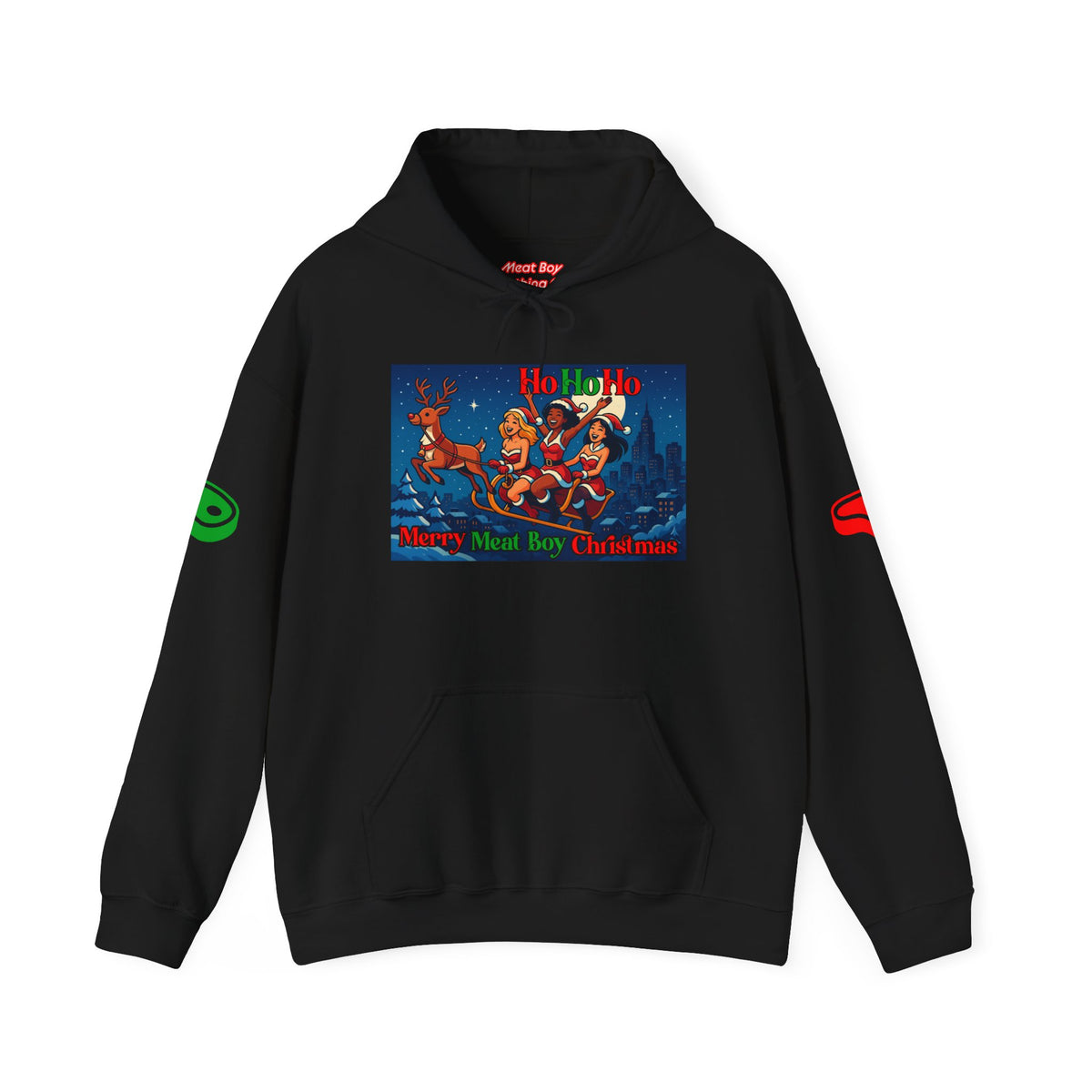 HoHoHo Meat Boy Christmas Hoodie