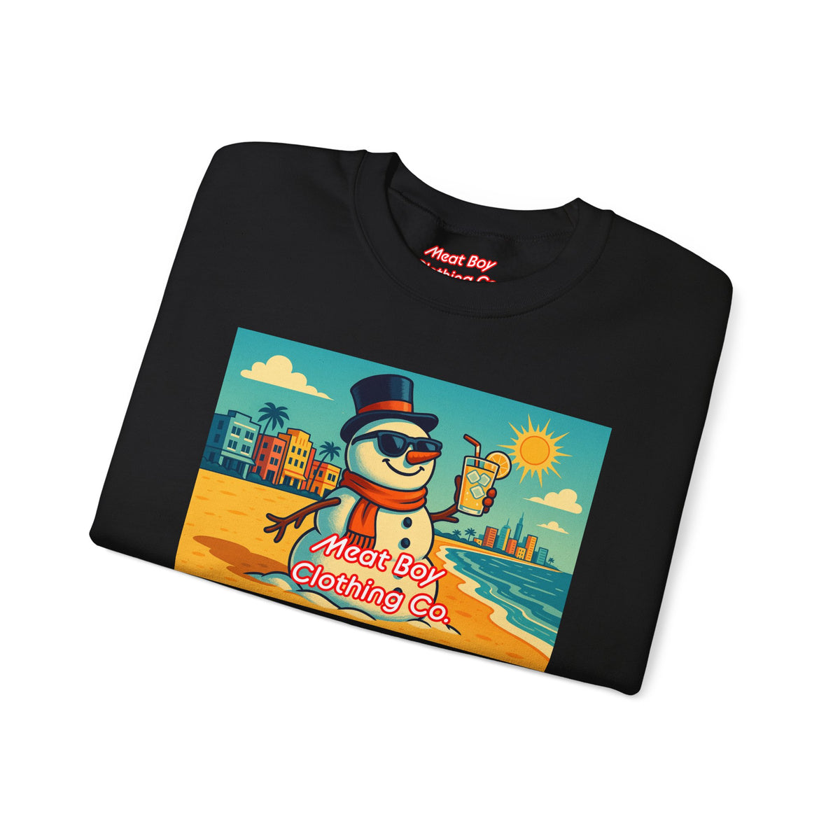 South Beach Snowman Sweatshirt