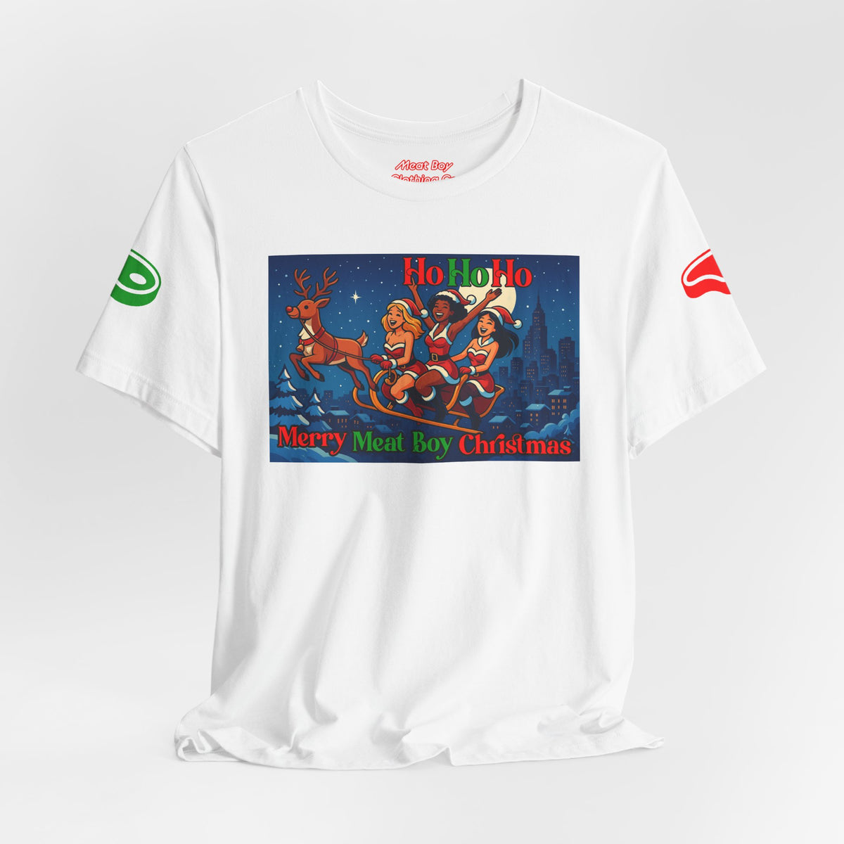 HoHoHo Meat Boy Christmas Tee
