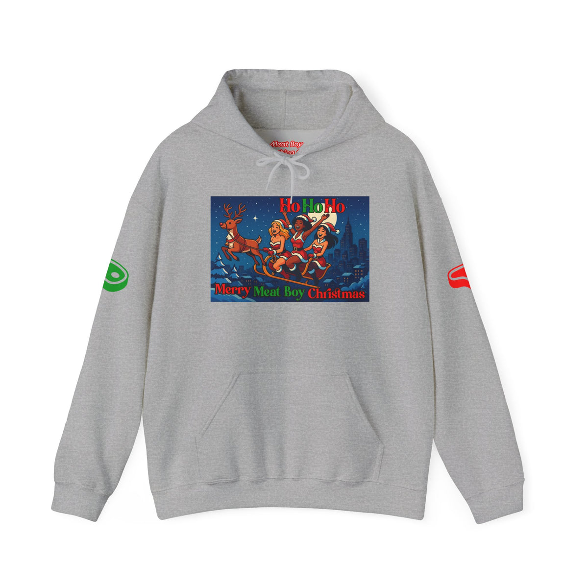 HoHoHo Meat Boy Christmas Hoodie