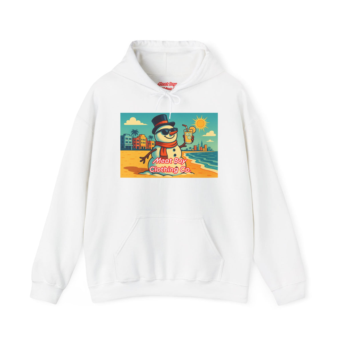 South Beach Snowman Hoodie