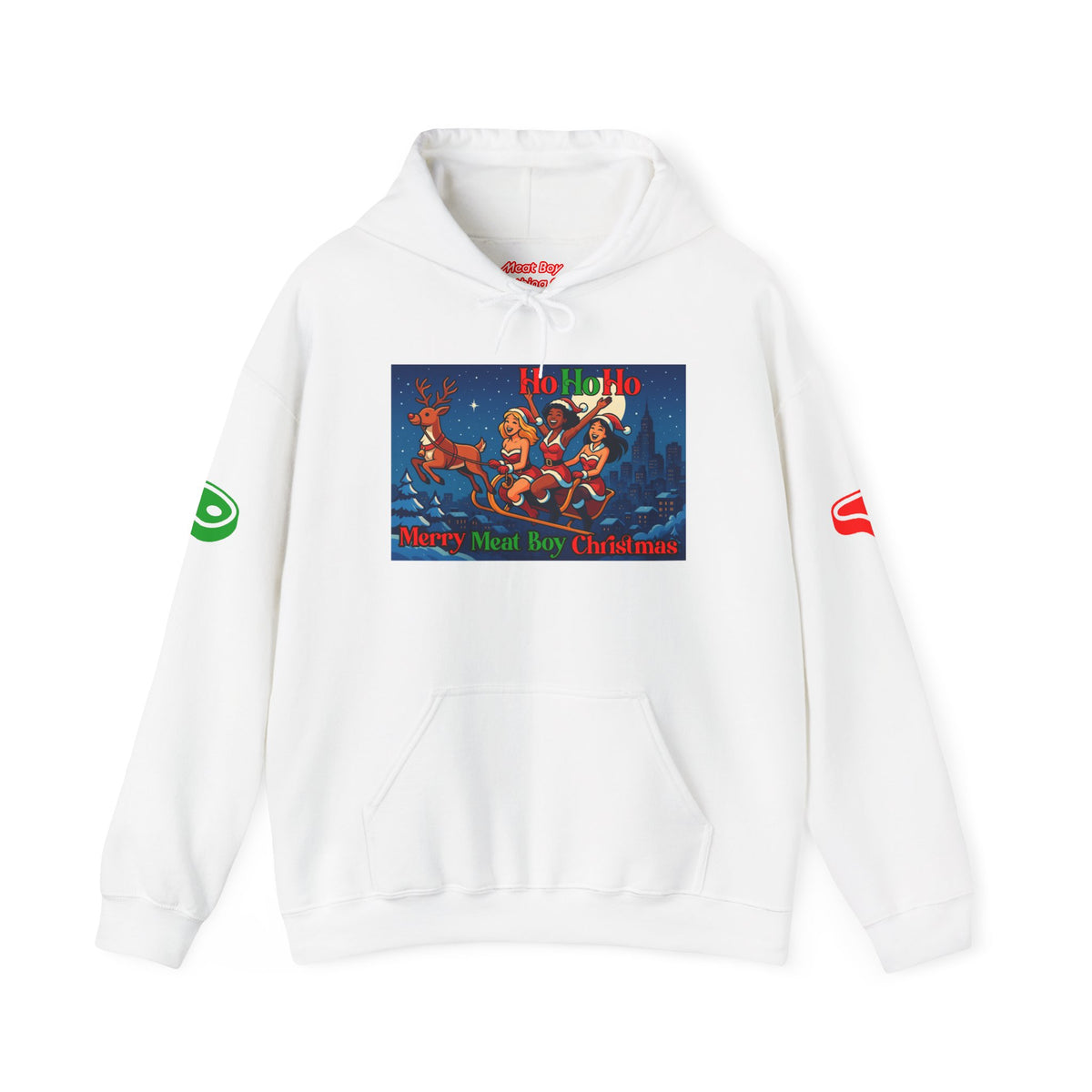 HoHoHo Meat Boy Christmas Hoodie