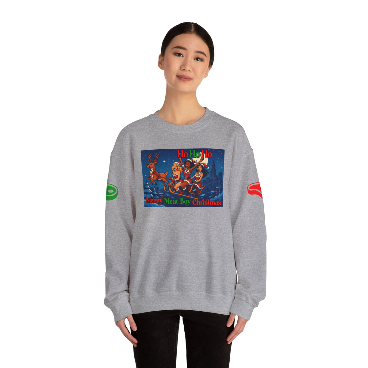 HoHoHo Meat Boy Christmas Sweatshirt