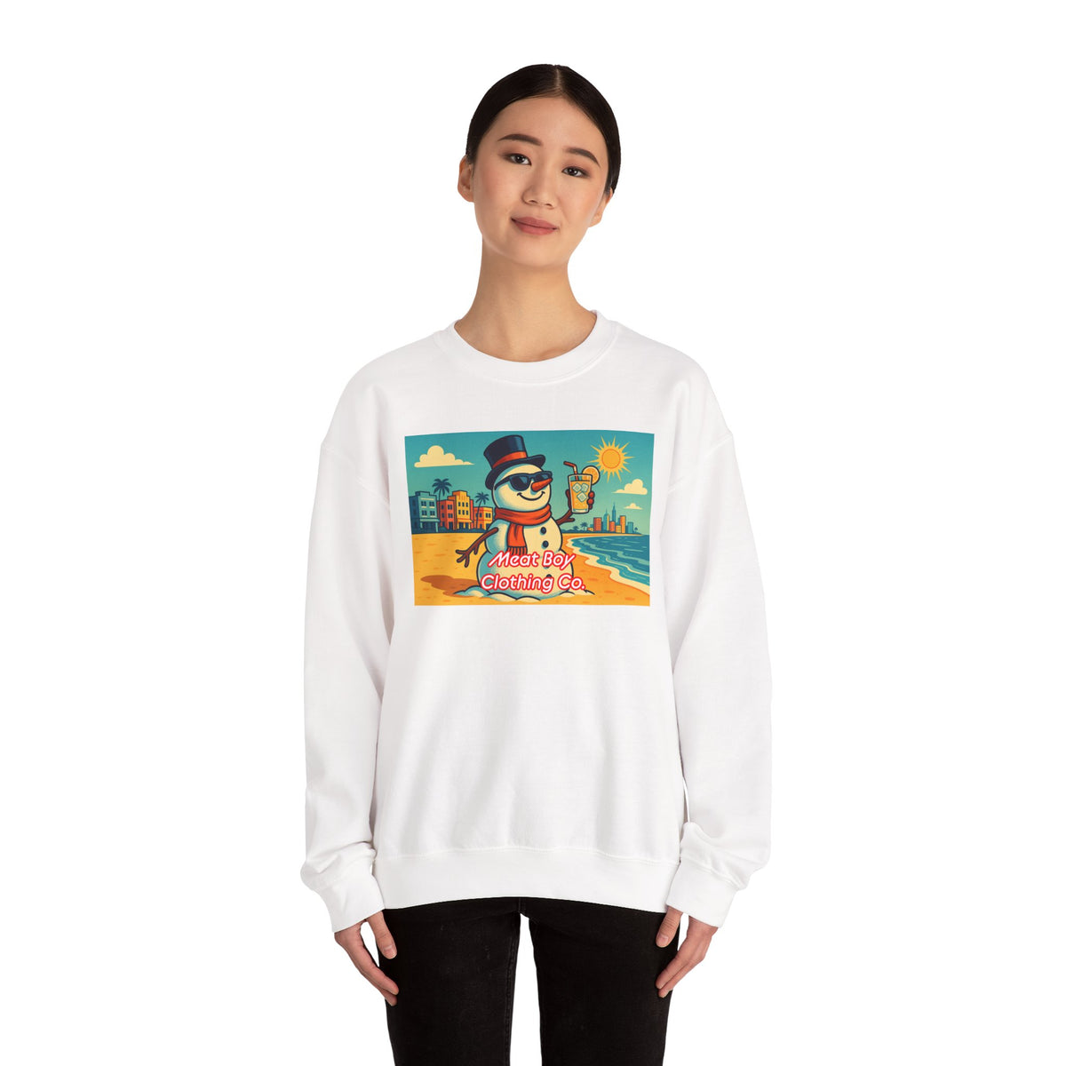 South Beach Snowman Sweatshirt