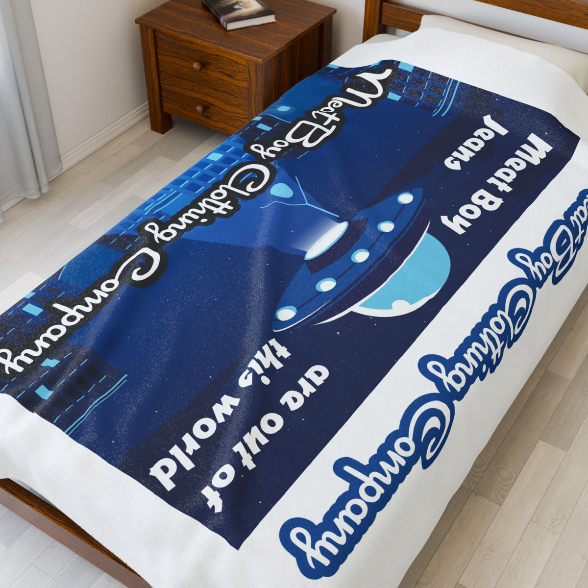Out of this World Velveteen Plush Blanket
