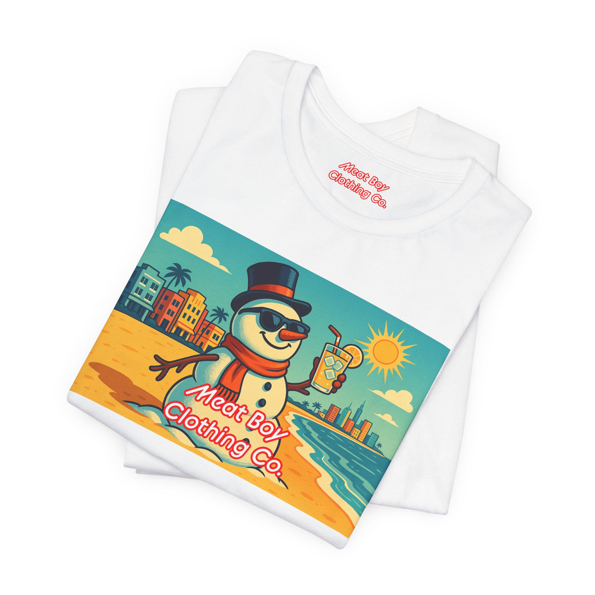 South Beach Snowman Tee