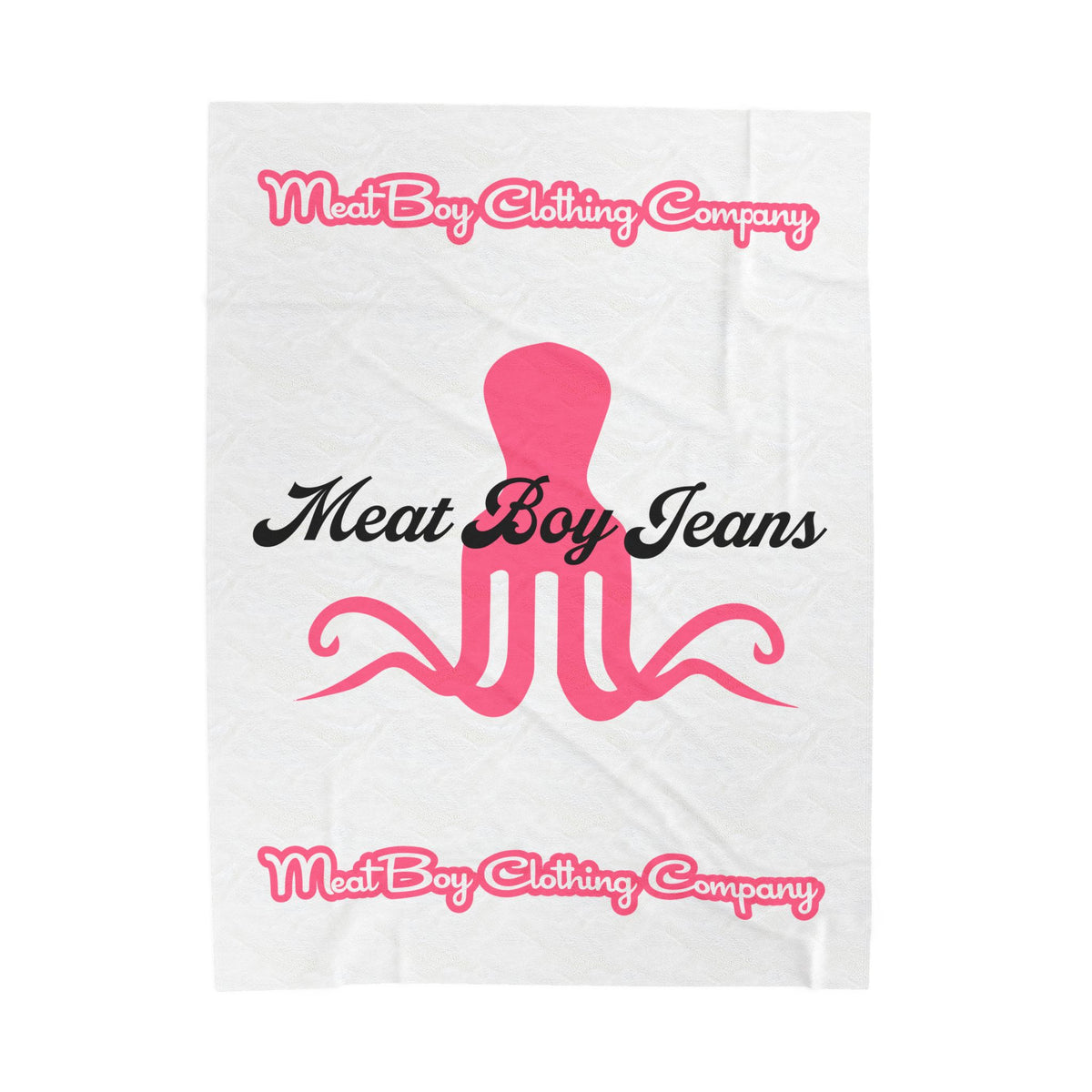 Pink Octopus Velveteen Plush Blanket