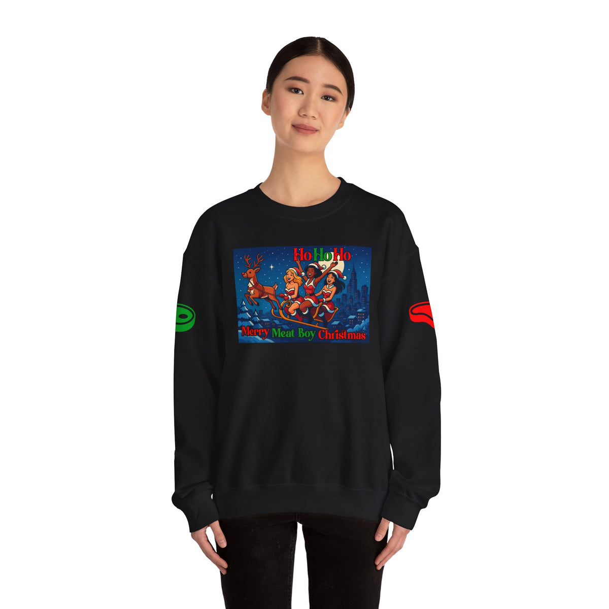 HoHoHo Meat Boy Christmas Sweatshirt