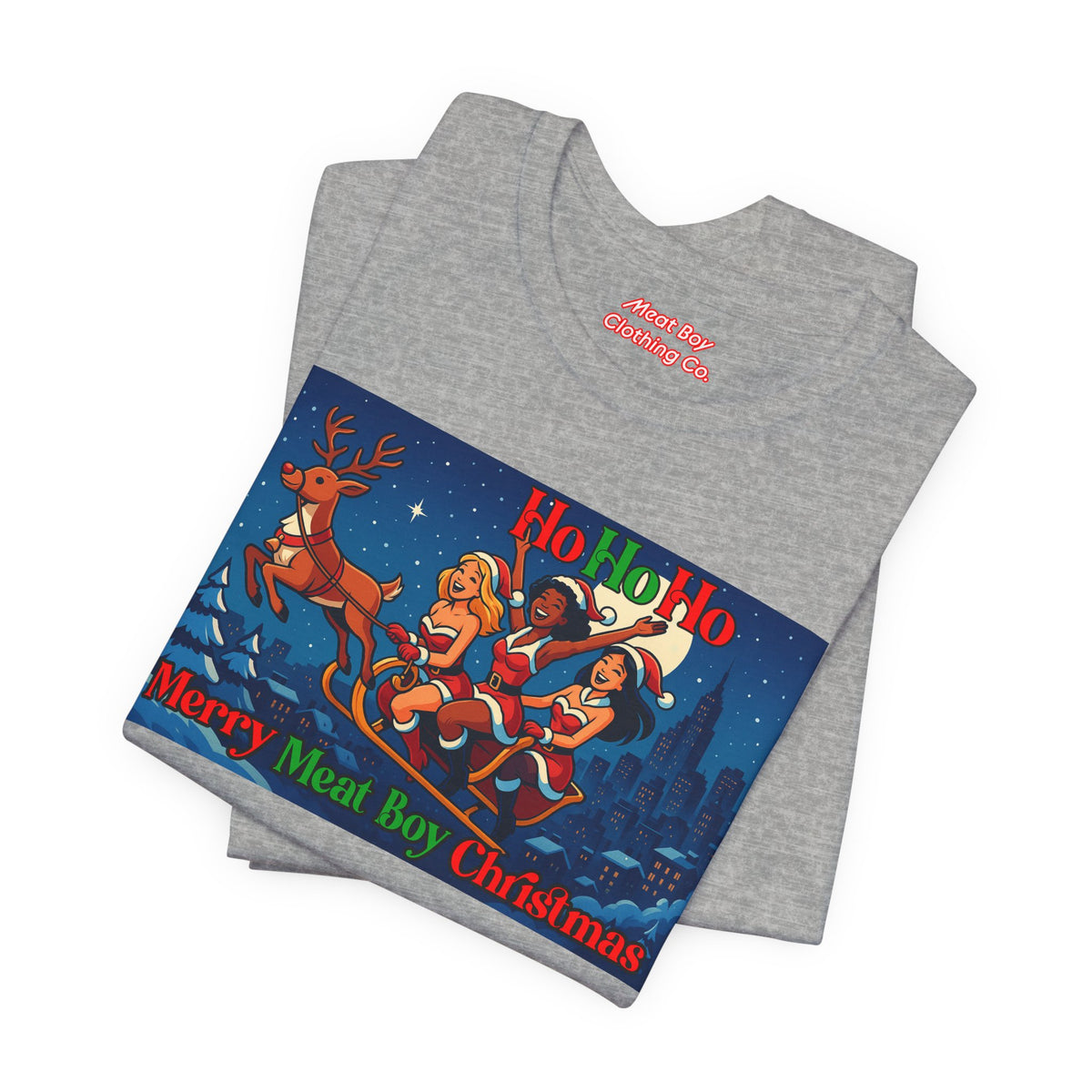 HoHoHo Meat Boy Christmas Tee