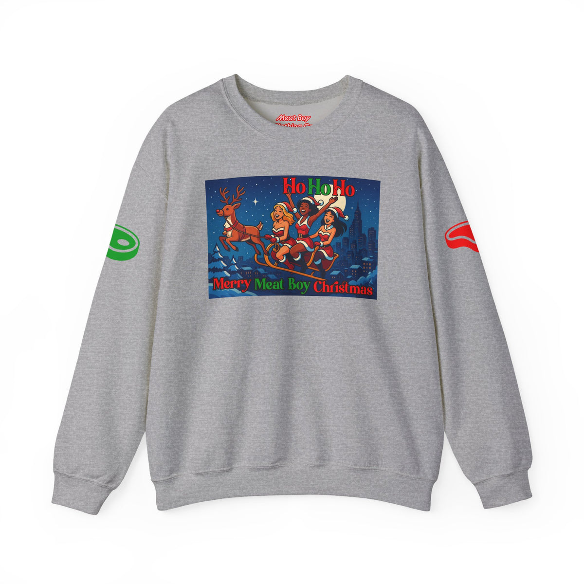 HoHoHo Meat Boy Christmas Sweatshirt