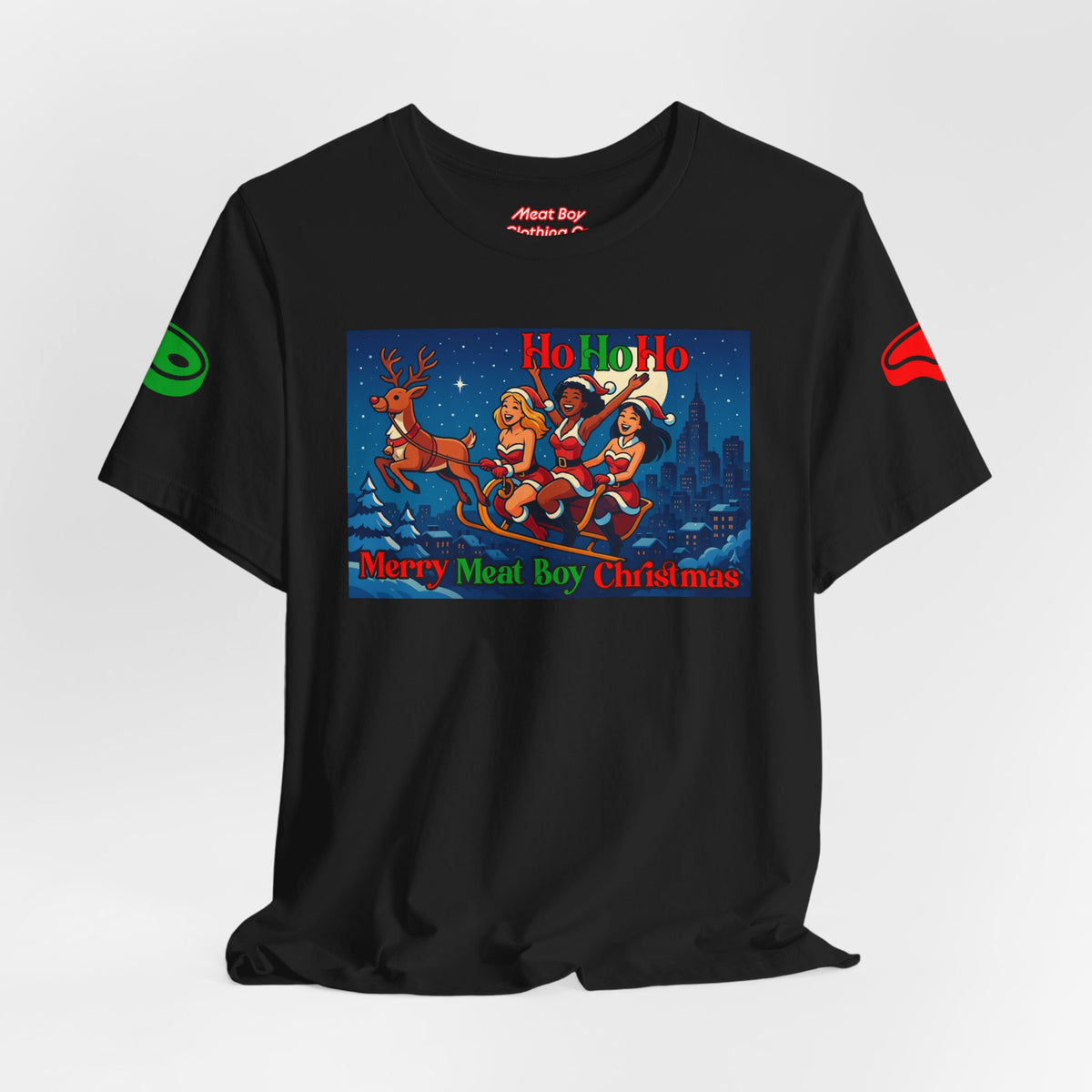 HoHoHo Meat Boy Christmas Tee