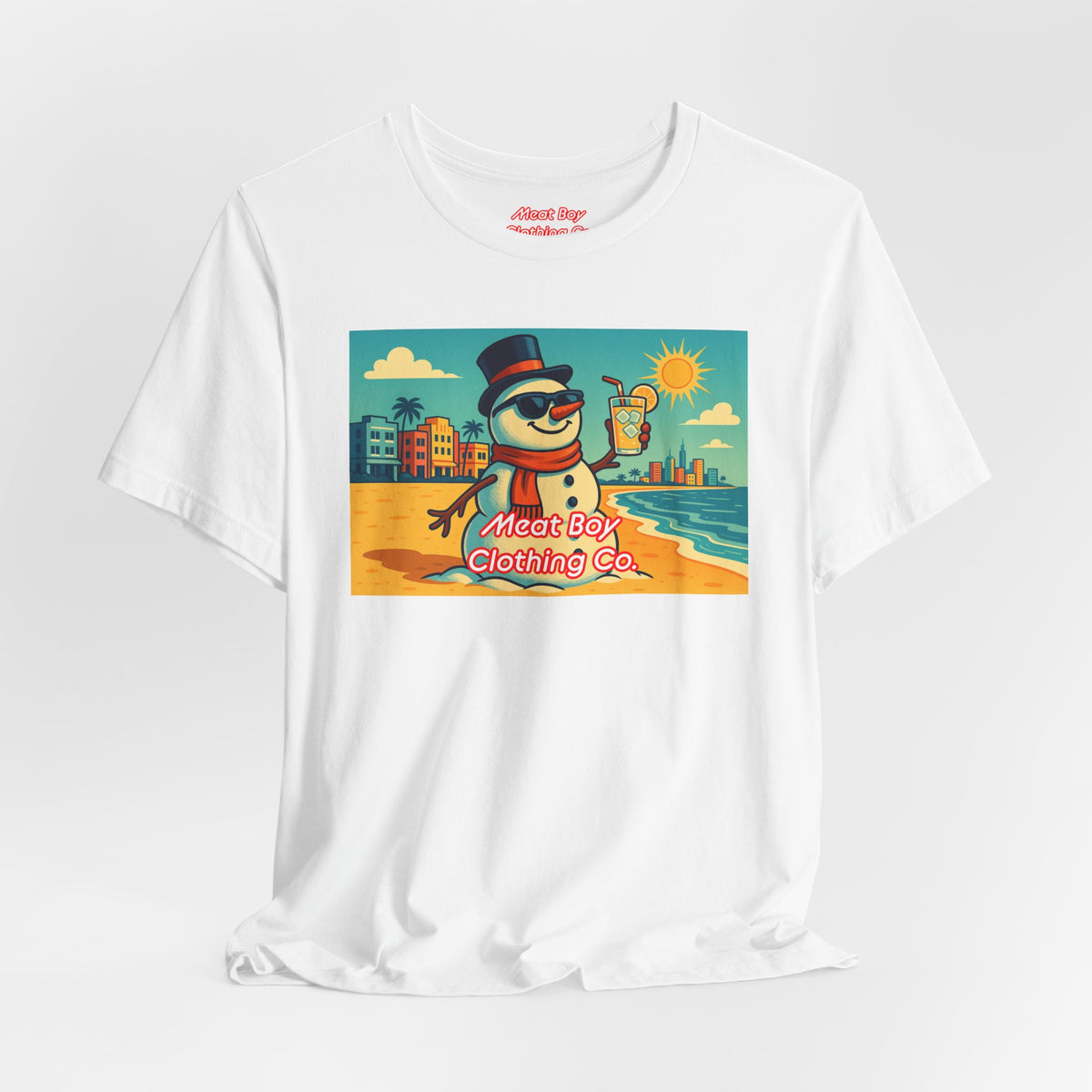 South Beach Snowman Tee