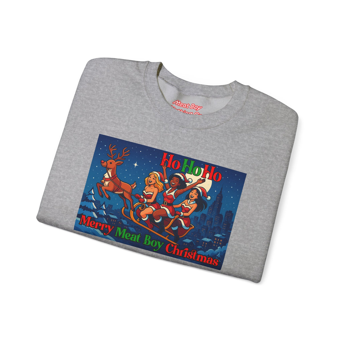HoHoHo Meat Boy Christmas Sweatshirt