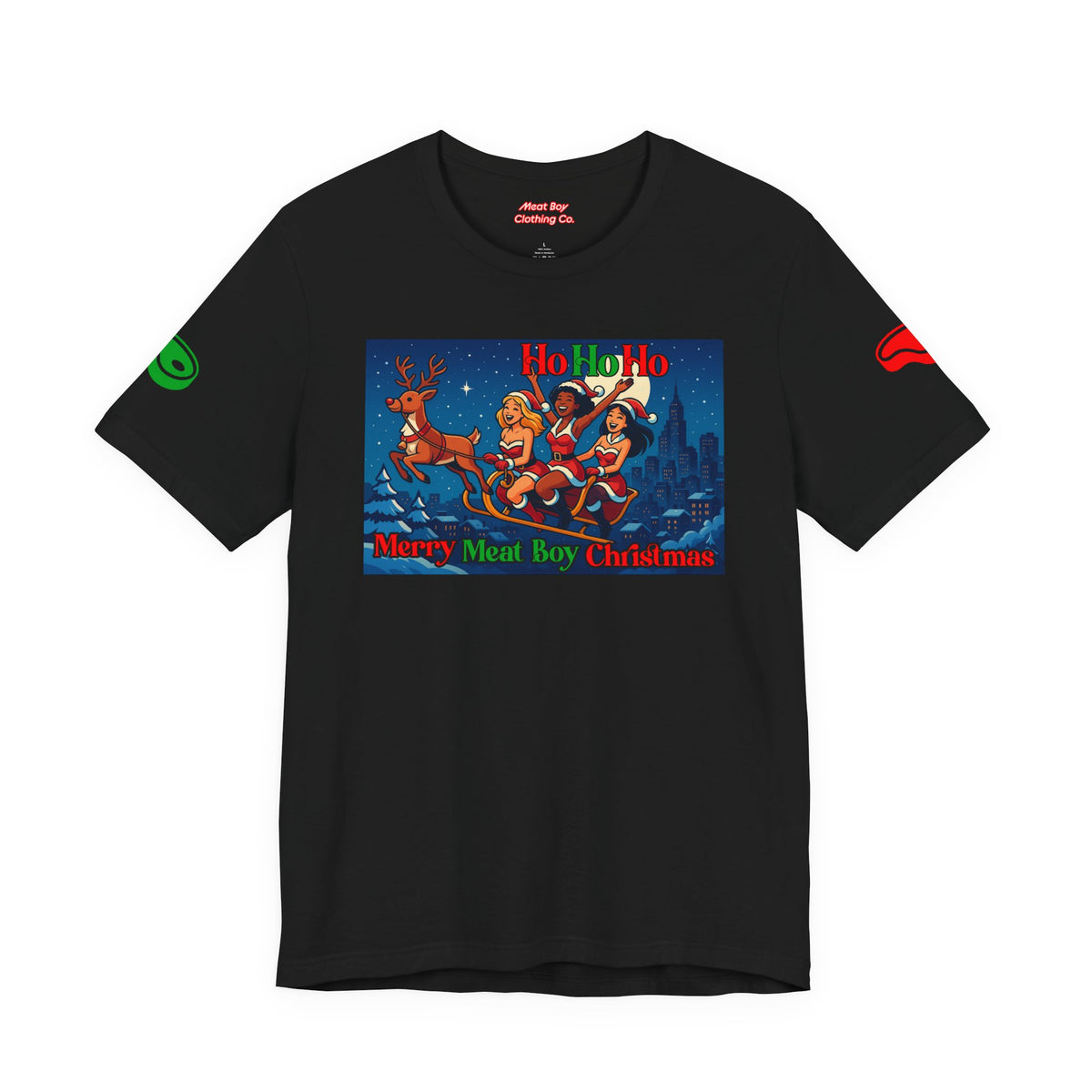 HoHoHo Meat Boy Christmas Tee